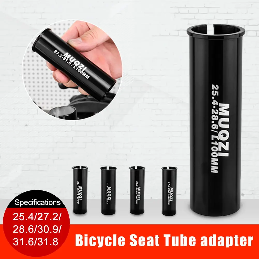 

MUQZI Seatpost Adapter Bike 100mm Long Seat Post Tube Shim 22.2 25.4 27.2 28.6 30.6 30.9 31.6 to 30.4 30.8 30.9 31.8 33.9 36mm