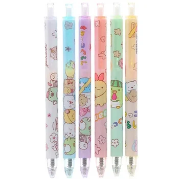 4/6 pezzi SUMIKKO GURASHI con motivo animale carino, penna gel meccanica da 0,5 mm, penne di cancelleria per la scuola, l'ufficio, articoli di scrittura, regalo per bambini