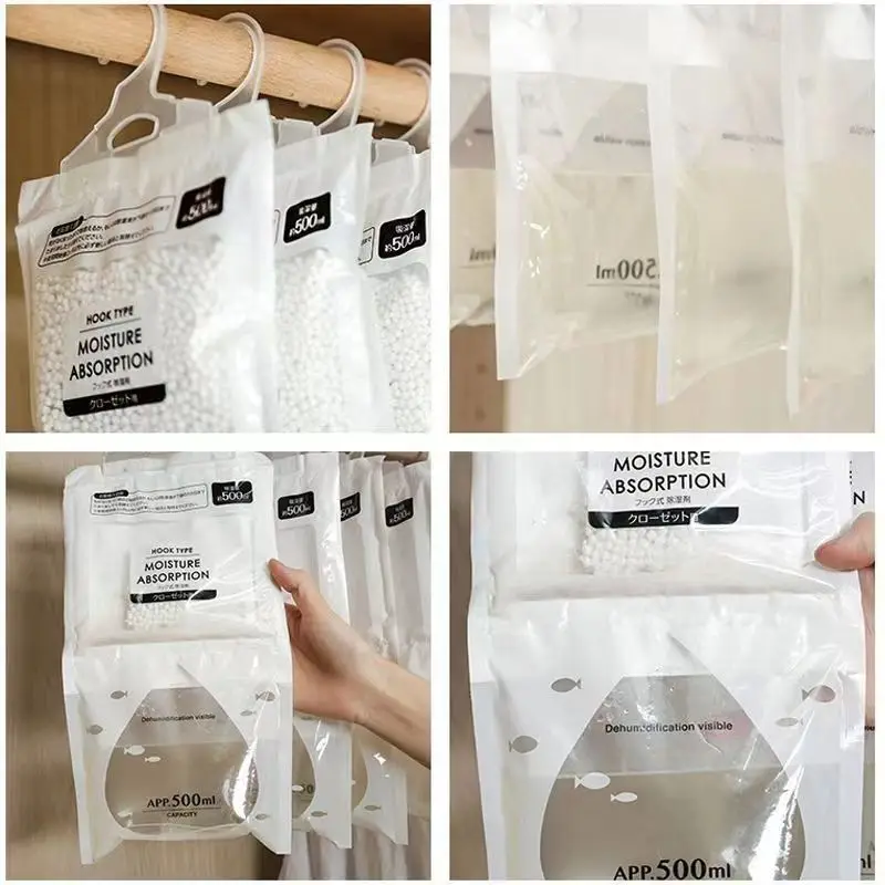 Sac absorbeur d'humidité, déshydratant pour garde-robe, dissolvant de moisissures, sacs de déshumidification image