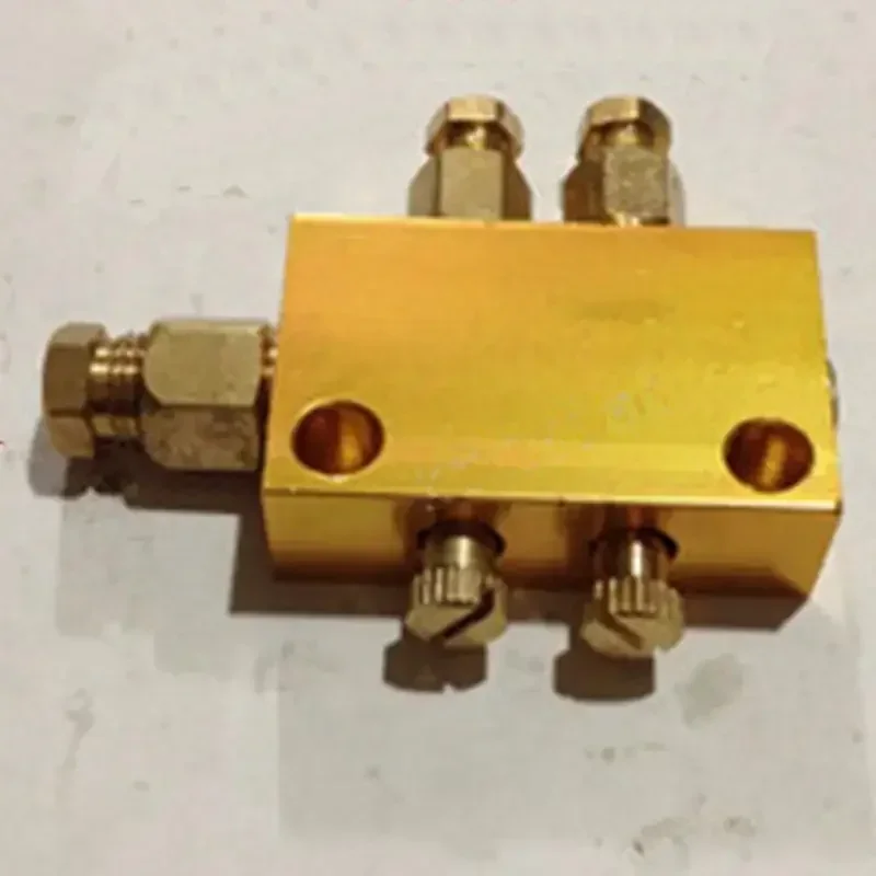 Aluminum 2/3/4/5/6/7/8/10 Way Adjustable Lube Oil Piston Distributor Value Manifold Block 6mm In 4mm Out Centralized Lubrication