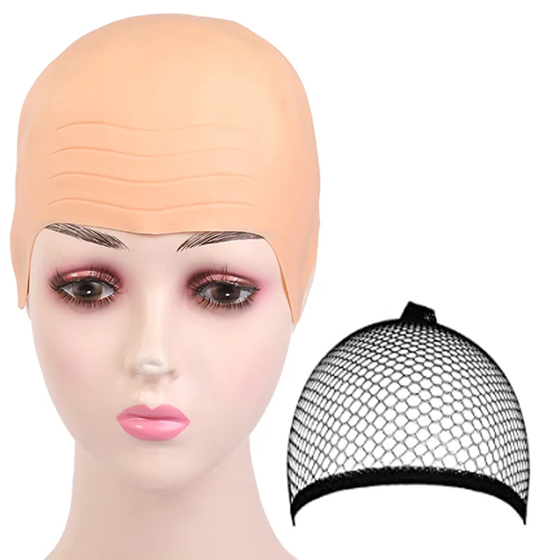 Syhood Halloween Bald Cap Makeup Latex BaldHead Wig Caps Bald Hat Cosplay Costume for Adults wig caps cosplay wigs wig accessories