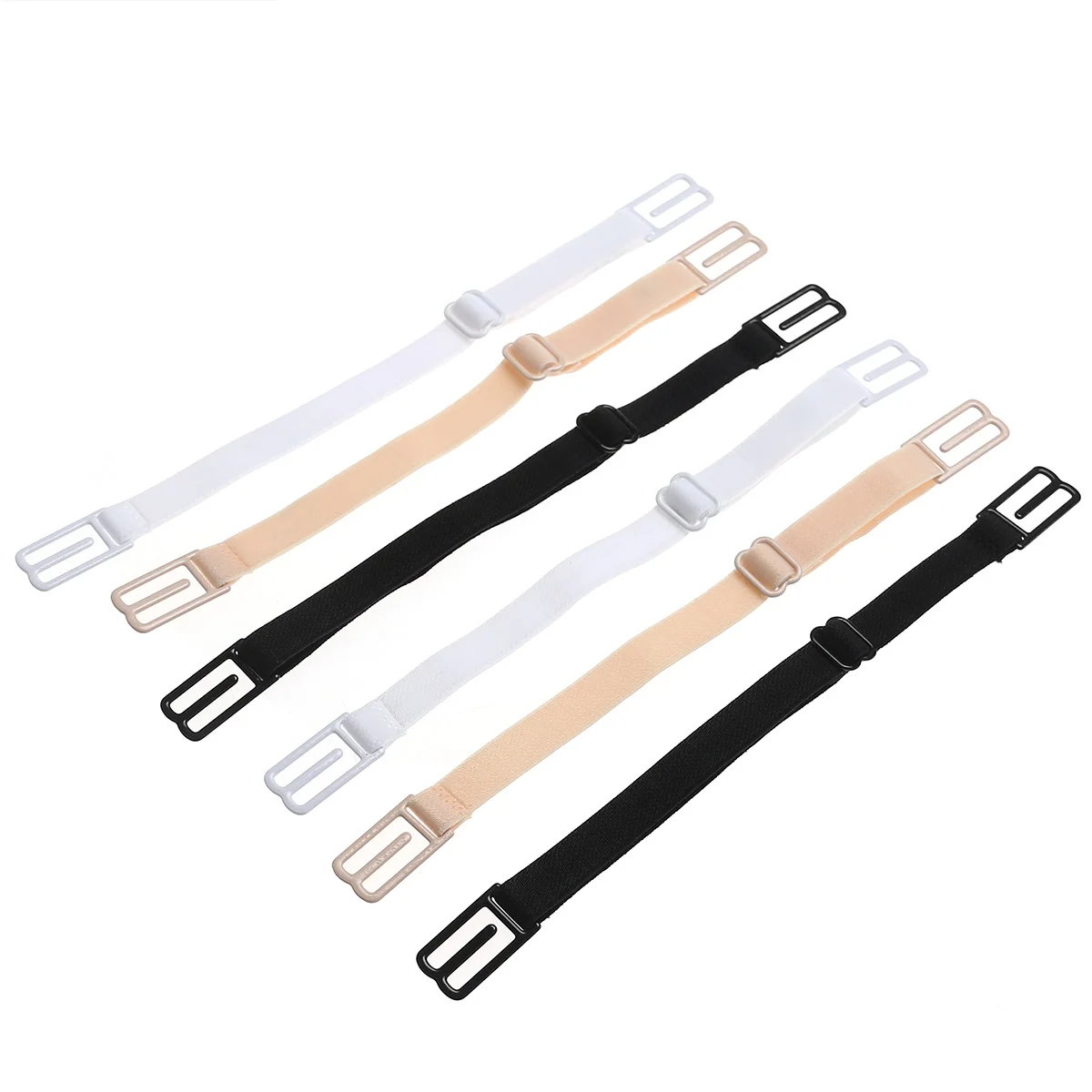 

3 пары регулируемых прозрачных съемных нейлоновых сменных ремней (черный, кожаный цвет, белый)