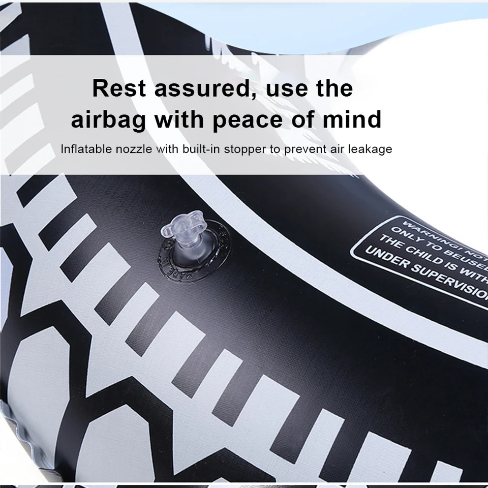Leakproof Tire Pattern Inflatable Pool Float Ring