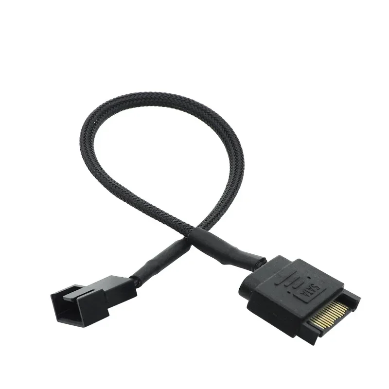 PC 컴퓨터 냉각 팬 분배기 허브 컨버터 어댑터 연장 와이어 코드, SATA 1-3 4 5 4 핀 전원 케이블