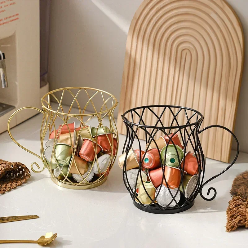 Luxury Coffee Capsule Display Rack Home Snacks Candy Storage Organizer Coffee Shop Bar Counter Decor 3