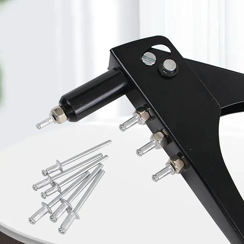 Plastic + Metal Heavy Duty Riveter Set 1Set Pop Rivet Gun And 150Pcs Blind Rivets Assortment Kit Hand Tools Rivet Nut Tool