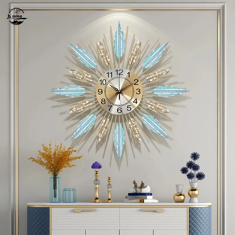 Metal Fashion Creative Shimmer Wall Clock 4 Metal Fashion Creative Shimmer Wall Clock 4