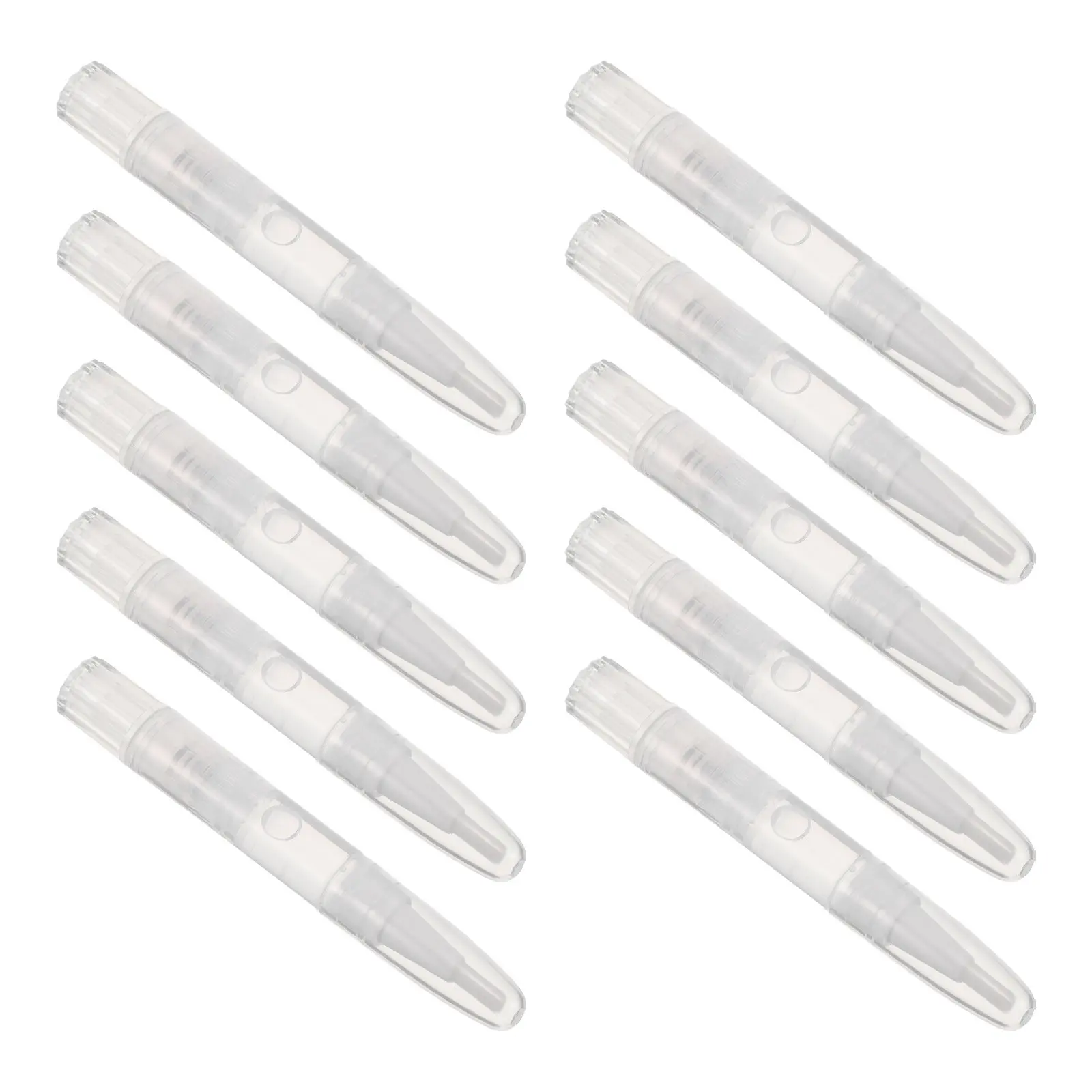 10pcs 헤어 클리퍼 블레이드 오일 1.5Ml 브러시 포함 윤활용 가위 그루밍 트리머 유지 보수 장기 녹 방지