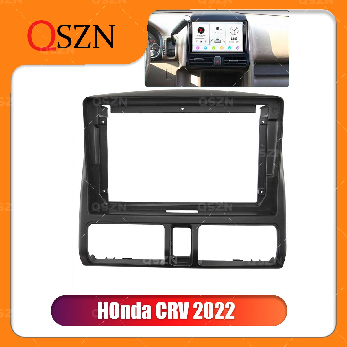 

QSZN 9-дюймовая Автомобильная рама Fascia ДЛЯ HONDA CRV 2002 с рамкой для панели, рамка для монтажа на приборную панель, комплект 2 Din