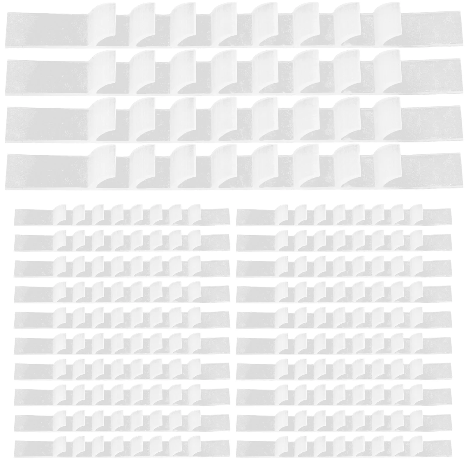 

100 Pcs Wardrobe Stripe Hanger Anti-slip Clothes Hangers Strips Silica Gel Hanging Accessories Closet Supplies Anti-skid Grip