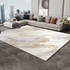 Nordic Marble Style Carpet for Living Room Decoration Home Sofa Area Non-slip Golden Rugs 200x300 Office Hall Washable Floor Mat 1