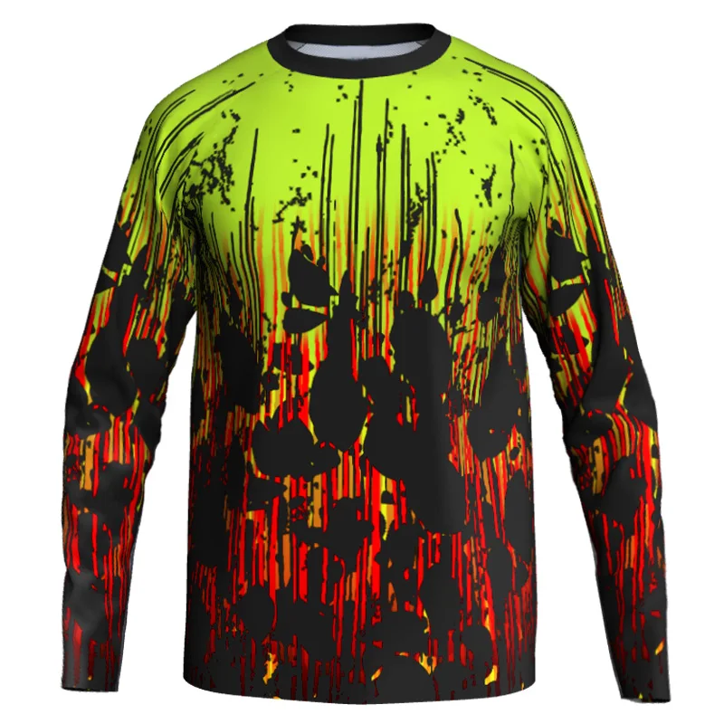 

Quick Dry Breathable Bicycle Jersey, Mx Mountain Bike Wear, Long Sleeve Cycling Top, Road Motocross Jersey, Ride Downhill Shirt