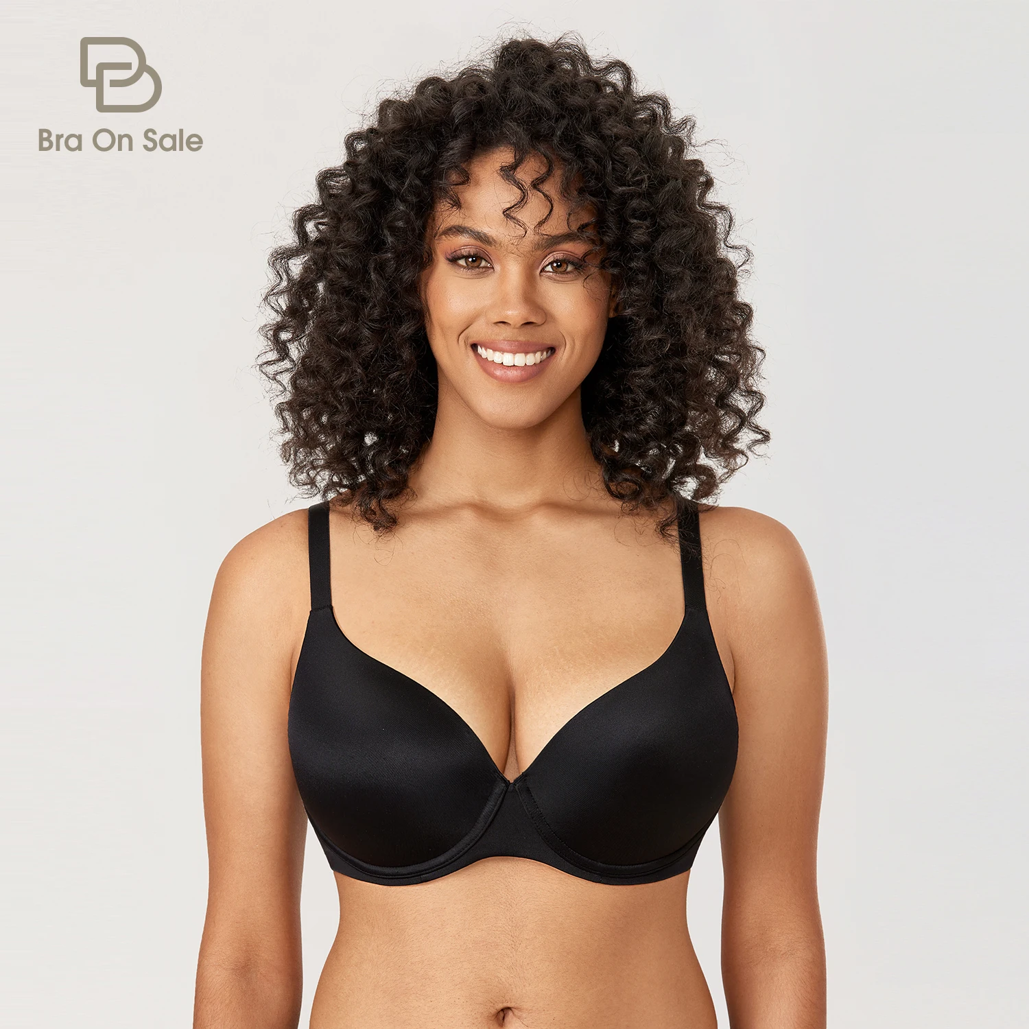 Women's Seamless Bra Plus Size Full Coverage Tshirt Lightly Padded Underwire Bras