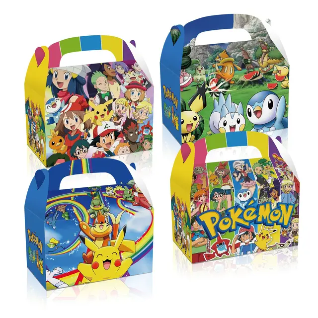 Boîte à Bonbons Pokémon Pokeball, Sac Cadeau pour Garçon Pikachu,  Fournitures de ixd'Anniversaire, Décorations Jouets pour Enfants, Cadeaux  Cadeaux, 12 Pièces, 8.5x17.5cm - AliExpress
