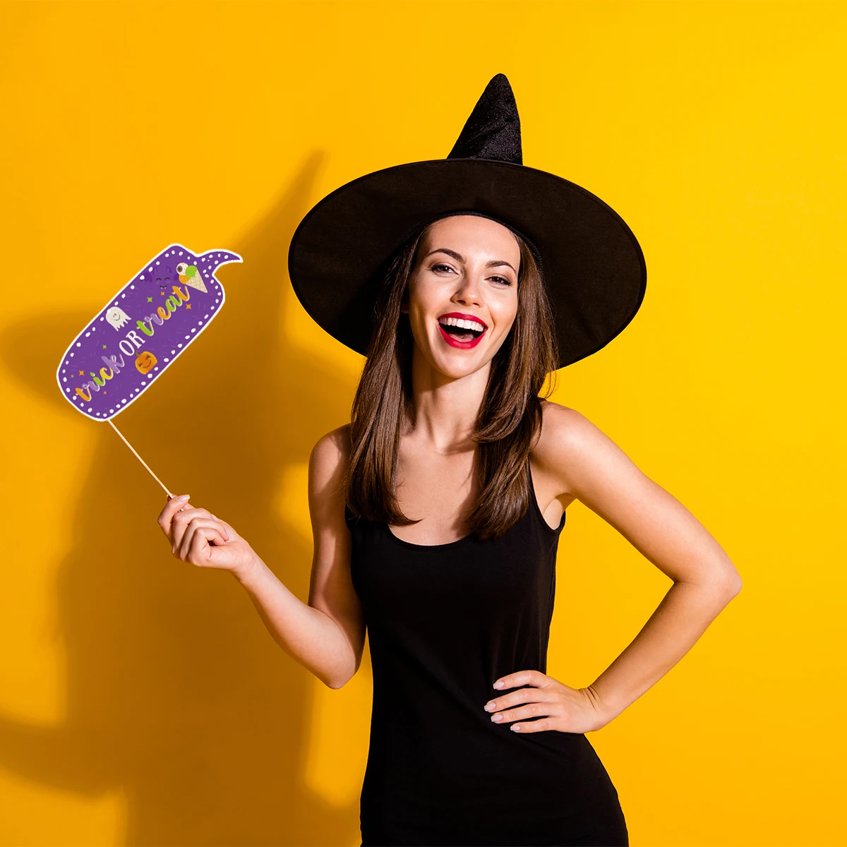 20 stücke Halloween Photo Booth Requisite beängstigend Kürbis Geist Hexe Hut Brille Halloween Thema Party Dekorationen Halloween Selfie Requisiten – Detail 4