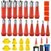 Stainless Steel Sealing Nozzle 28 Pieces Nozzles Sealing Finisher Silicone Sealant Finishing Tool Kitchen Bathroom Corner 1