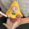 Fashion Pet Headwear Cute Banana Shape Hat With Bow Soft Comfortable Pet Headpiece Pet Cat Clothing Accessories Pet Supplies 4