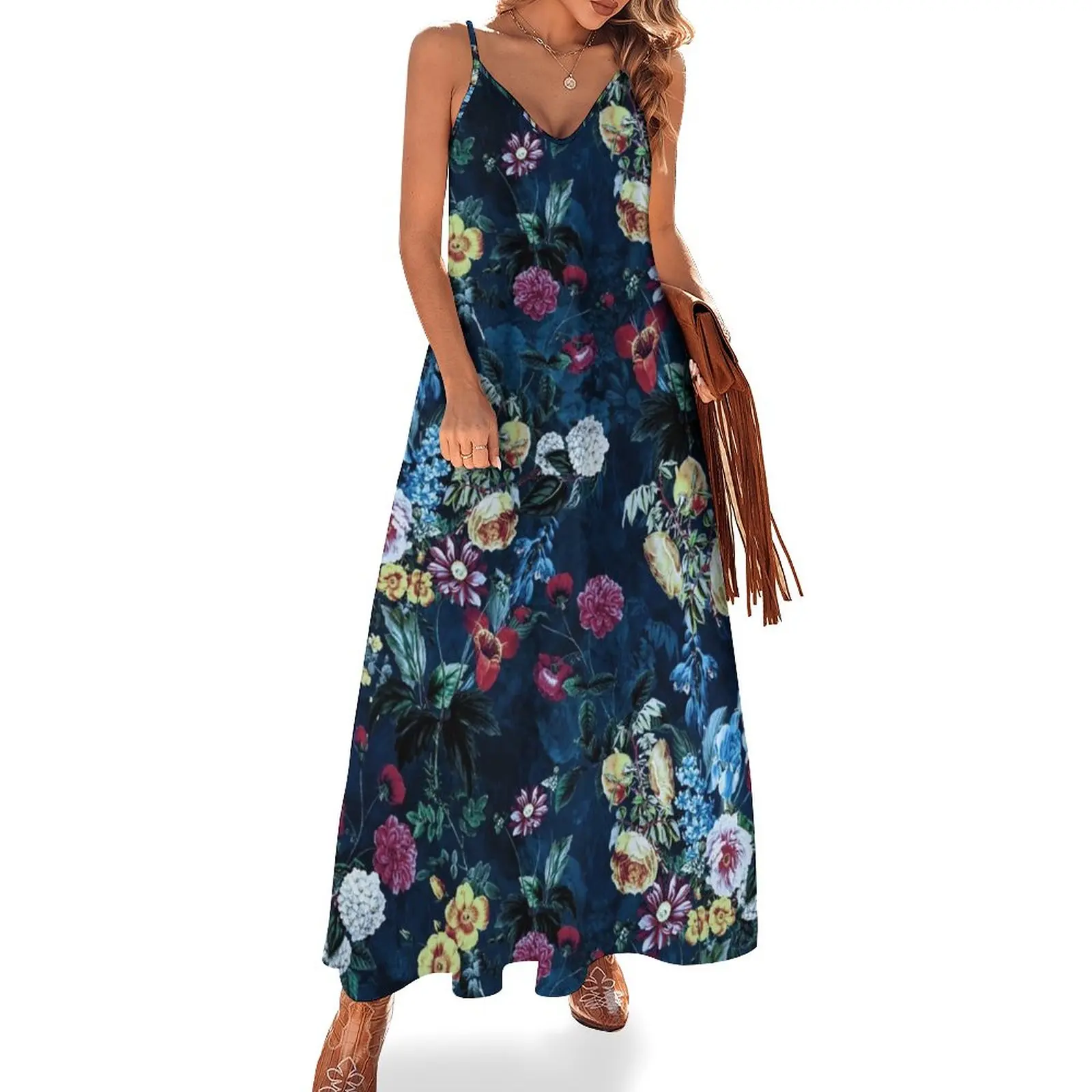 

New Night Garden XVI Sleeveless Dress elegant and pretty women's dresses Women dresses summer