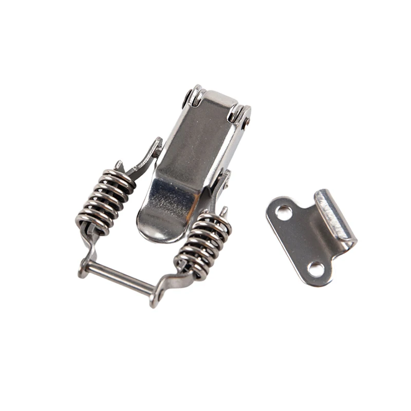 Description Picture 6 of itemStainless steel 304 spring hasp toolbox toggle latches lock wood suitcase buckle hinges Furniture Hardware Accessories