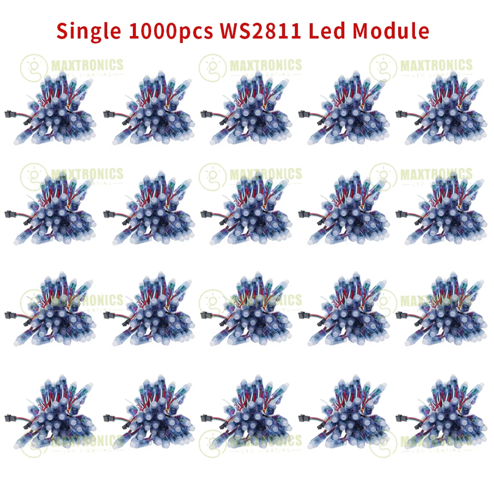 WS2811 Full Color Pixel LED Module 500-1000pcs 5V 12mm Input IP68 Waterproof RGB Digital Light Or Kit,led modules,led module,led light