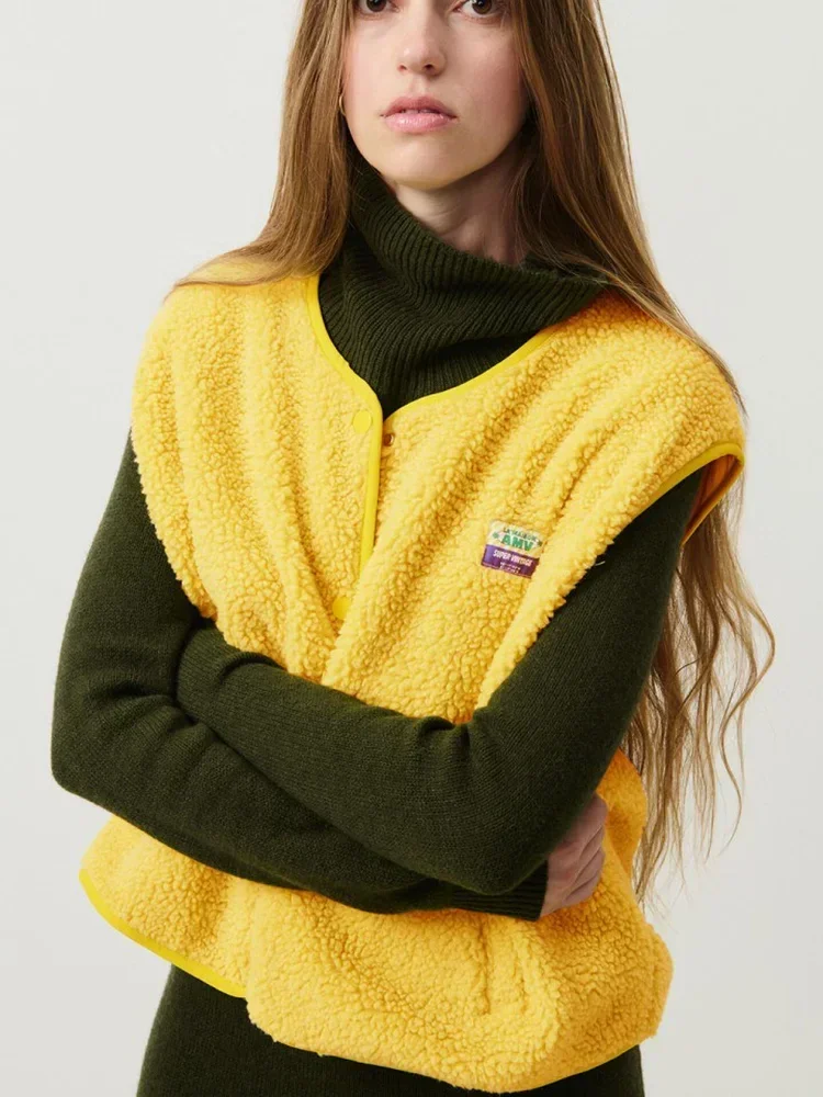 Lamb Vest with Pockets