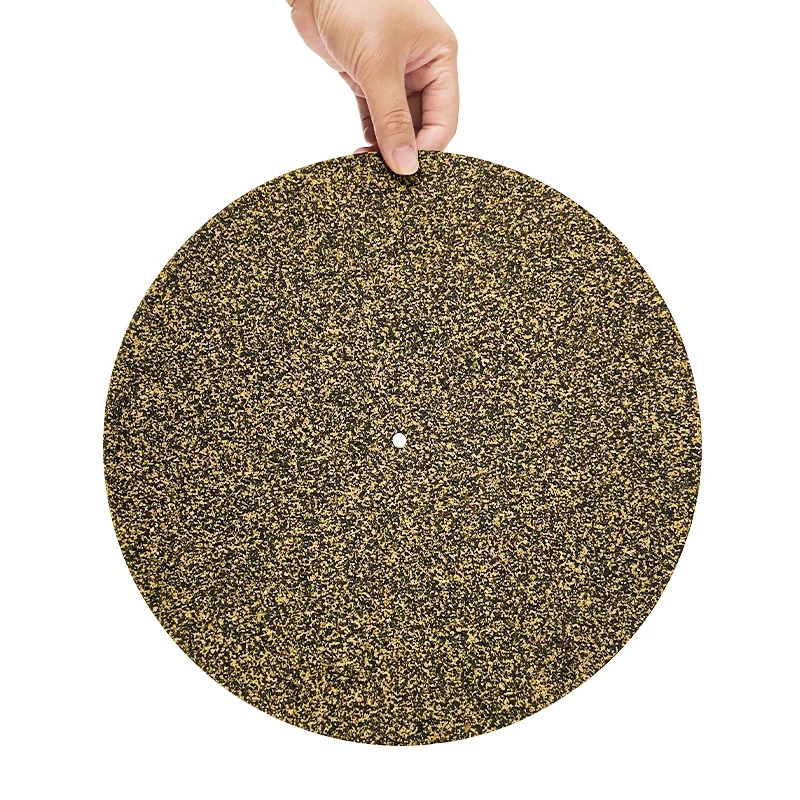 Cork & Rubber Turntable Platter Mat Slipmat Anti-Static LP Vinyl Record Pad Turntable Phonograph Accessories