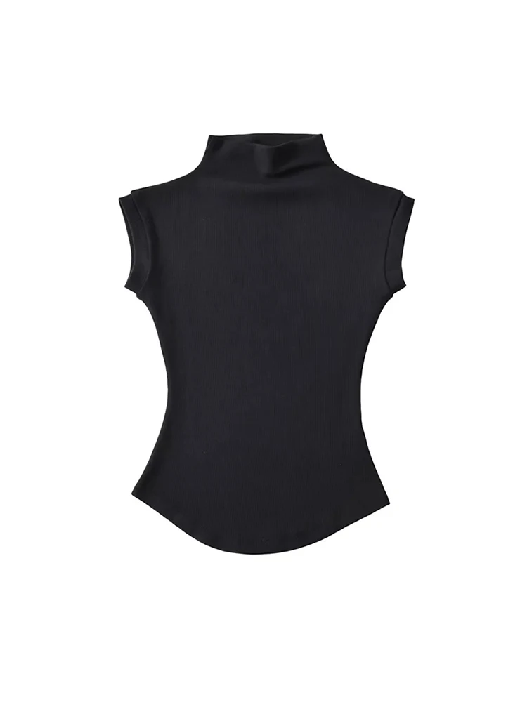 Sophia Turtleneck Sleeveless Summer Tops 7