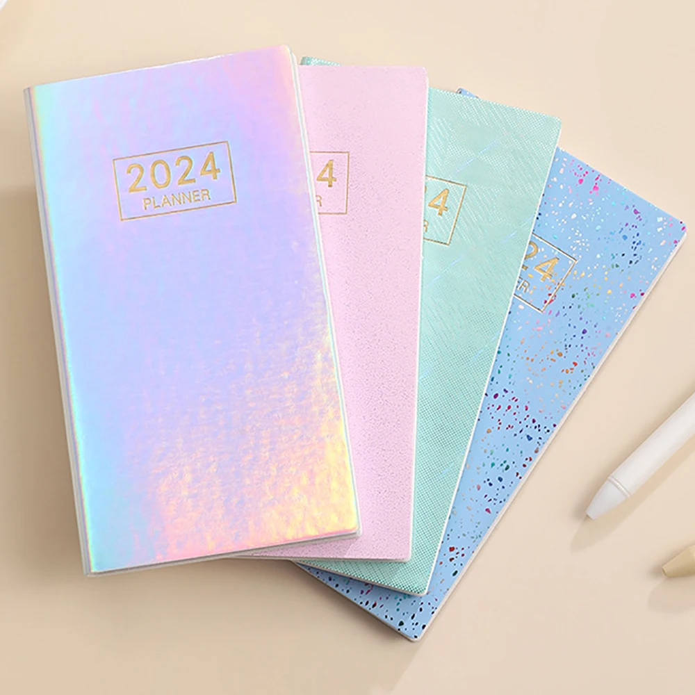 

2024 A6 Notebook Portable Notepad Diary Weekly Agenda Planner Schedule Notebooks Stationery Office School Supplies