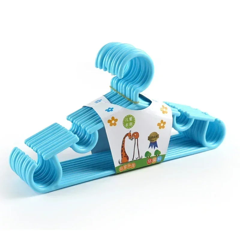 Clothes Hanger Storage Hanger Plastic Portable Hangers for Kids' Clothes-Baby-friendly, Dual use for Wet & Dry, Great Clothing Organization