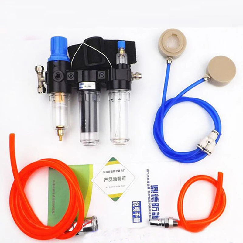 Three-In-One Function Supplied Air Fed Industry Respirator System 6800 Full Face Gas Mask Respirator Gas Mask Gas Respirator Face Respirator Half Face Respirator Mask