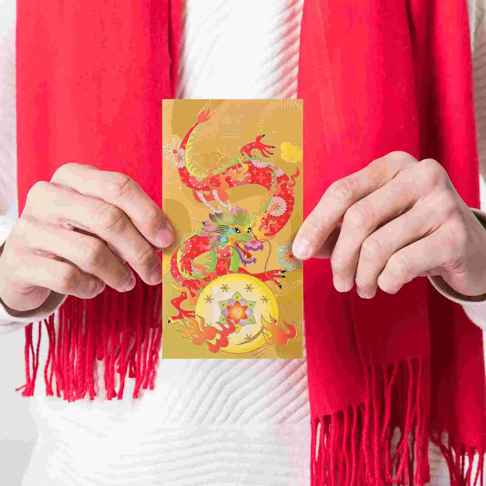 

Chinese Dragon Year Red Envelopes New Year Gift Red Pocket Envelope Spring Festival Lucky Money Pocket Money Bags