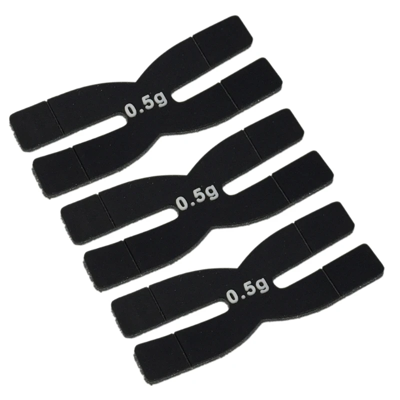 3 Pcs Silicone Badminton Racket Weight H Shape 0.5g Racket Head Strips G99D