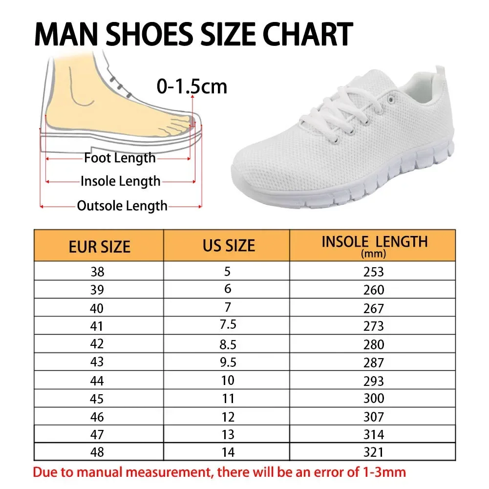 Men's Sneakers Breathable Cool Patterns Sport Shoes For Men Mesh Footwear For Boys Fashionable Sneakers 6