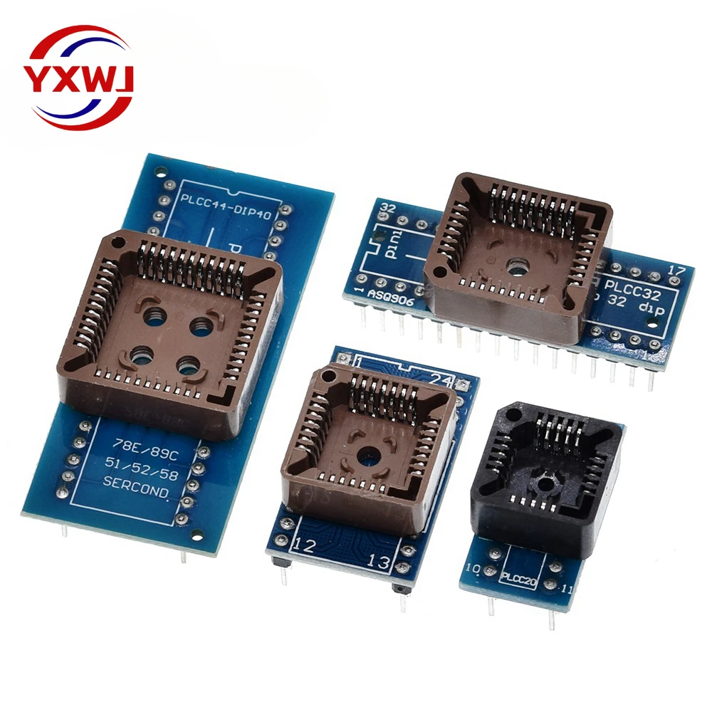 PLCC20-PLCC28-PLCC32-PLCC44-to-DIP-20-28-32-44-USB-Universal-Programmer ...