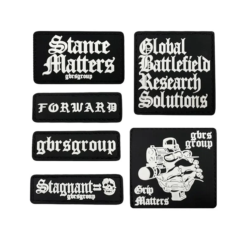 

Our Workshop Patches GBRS Group 5-piece Replica Morale Badge PVC Hook and Loop Patches for Clothing Backpack Hat Stickers