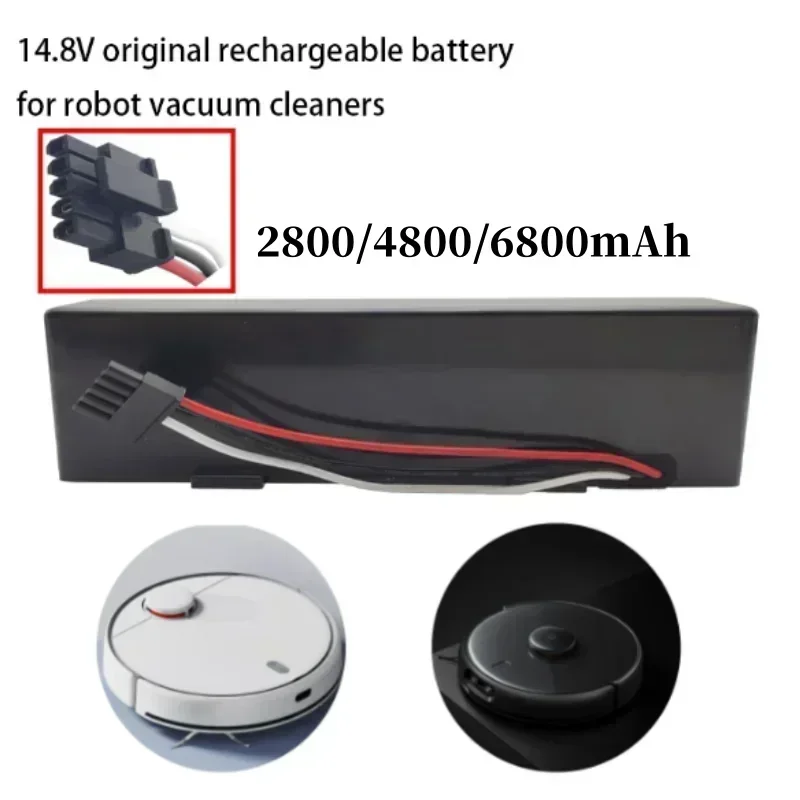 Rechargeable Battery Vacuum Cleaner Battery Bater&iacute;a recargable 14.8V Original para Robot aspirador VIOMI V3 V2 Pr 18650 6800mAh VRVCLMB21B barrido fregado MVVC01-JG