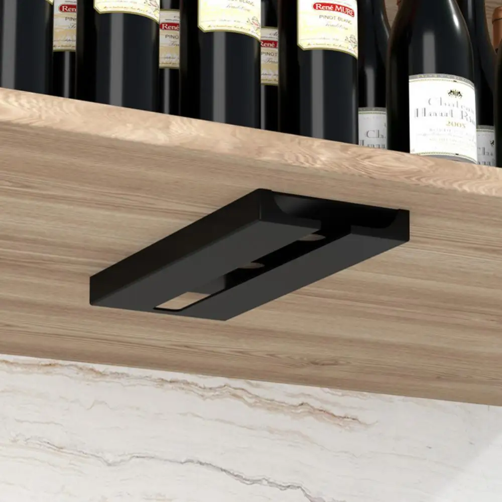 Wall Mounted Wine Glass Holder Shelf| Kitchen Organizer