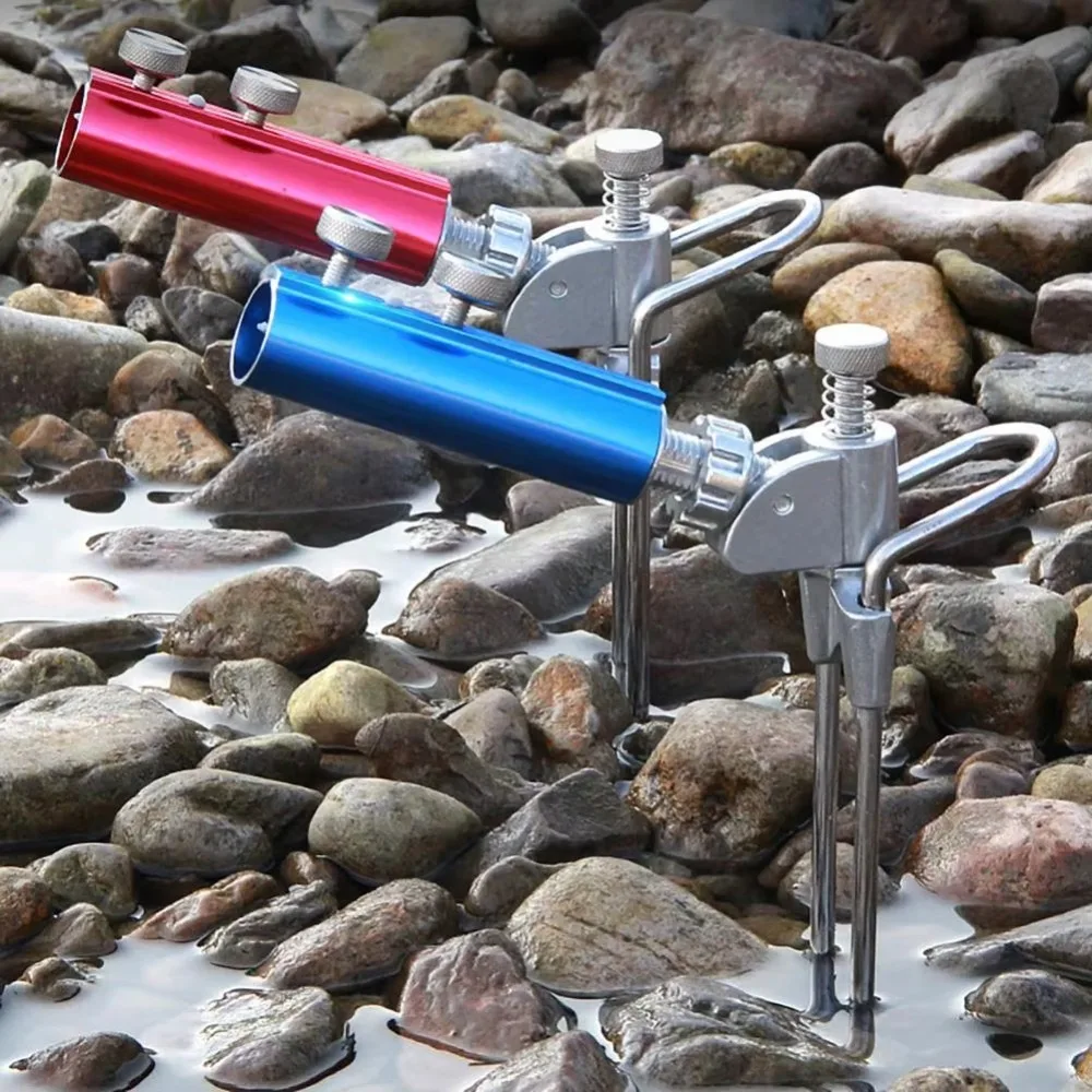 High Quality Universal Fishing Bankstick Adjustable Stainless Steel Rod Bracket Extending Fishing Stand Holders