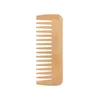 2Pcs/Set Natural Bamboo Wooden Comb Anti-Static Afro Fork Combs Beard Comb Men Women Anti-static Hair Wooden Comb Hair Styling C 6