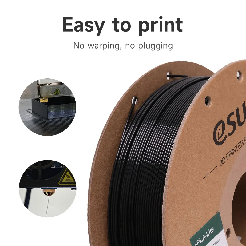 Esun-filamento para Impressora 3d Pla de Impressão Rápida Carretel de 1kg para Laboratório de Bambu 175 mm - Imagem 5