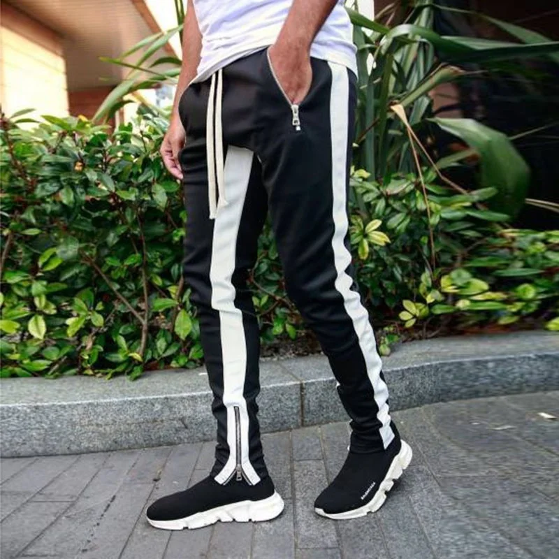 Mens Joggers Casual Pants Fitness Male Sportswear Tracksuit Bottoms Skinny Sweatpants Trousers Black Gyms Jogger Track Pants