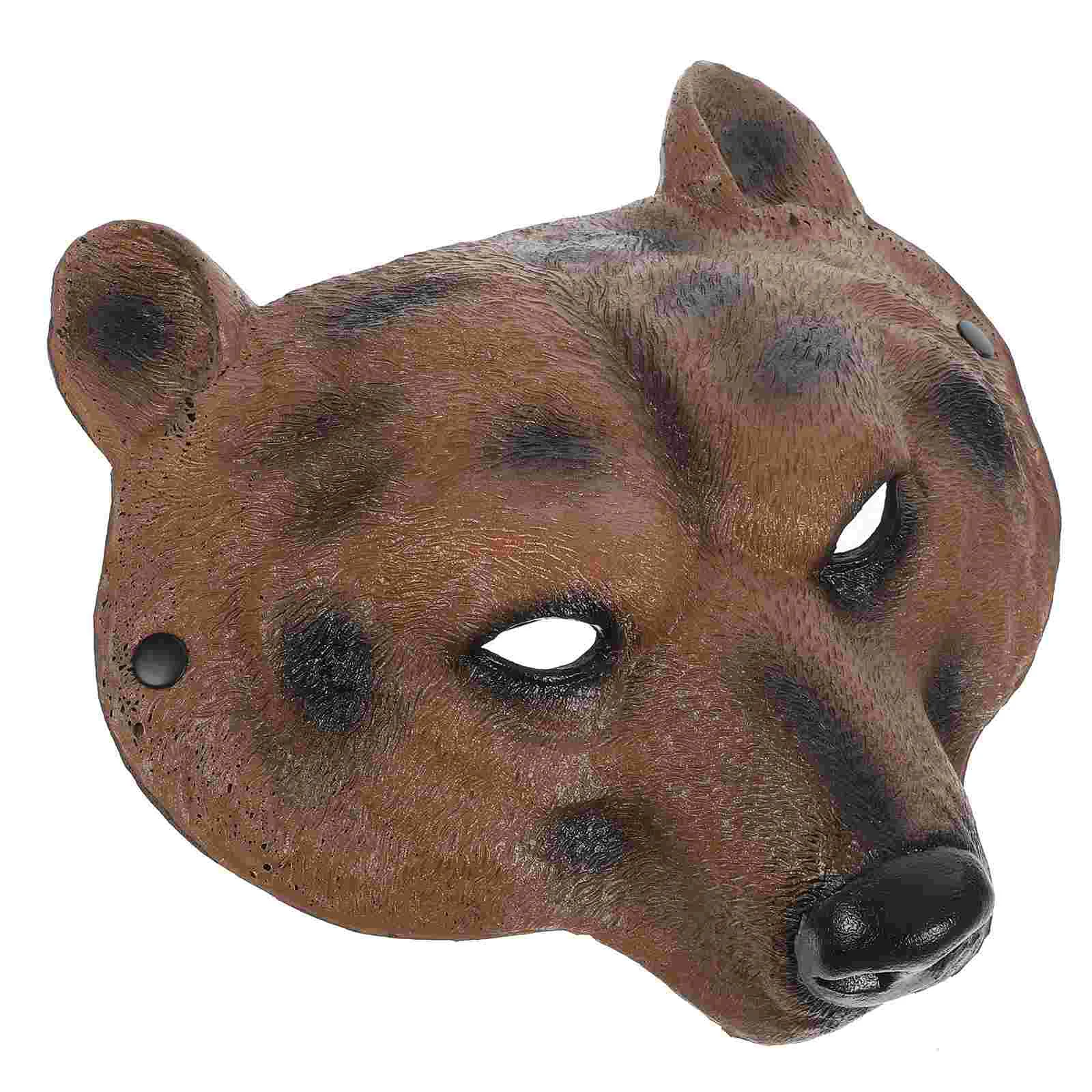 

Half Face Animal Bear Mask for Party Masquerade Women Festival Kids Masks Ball Make up Prom