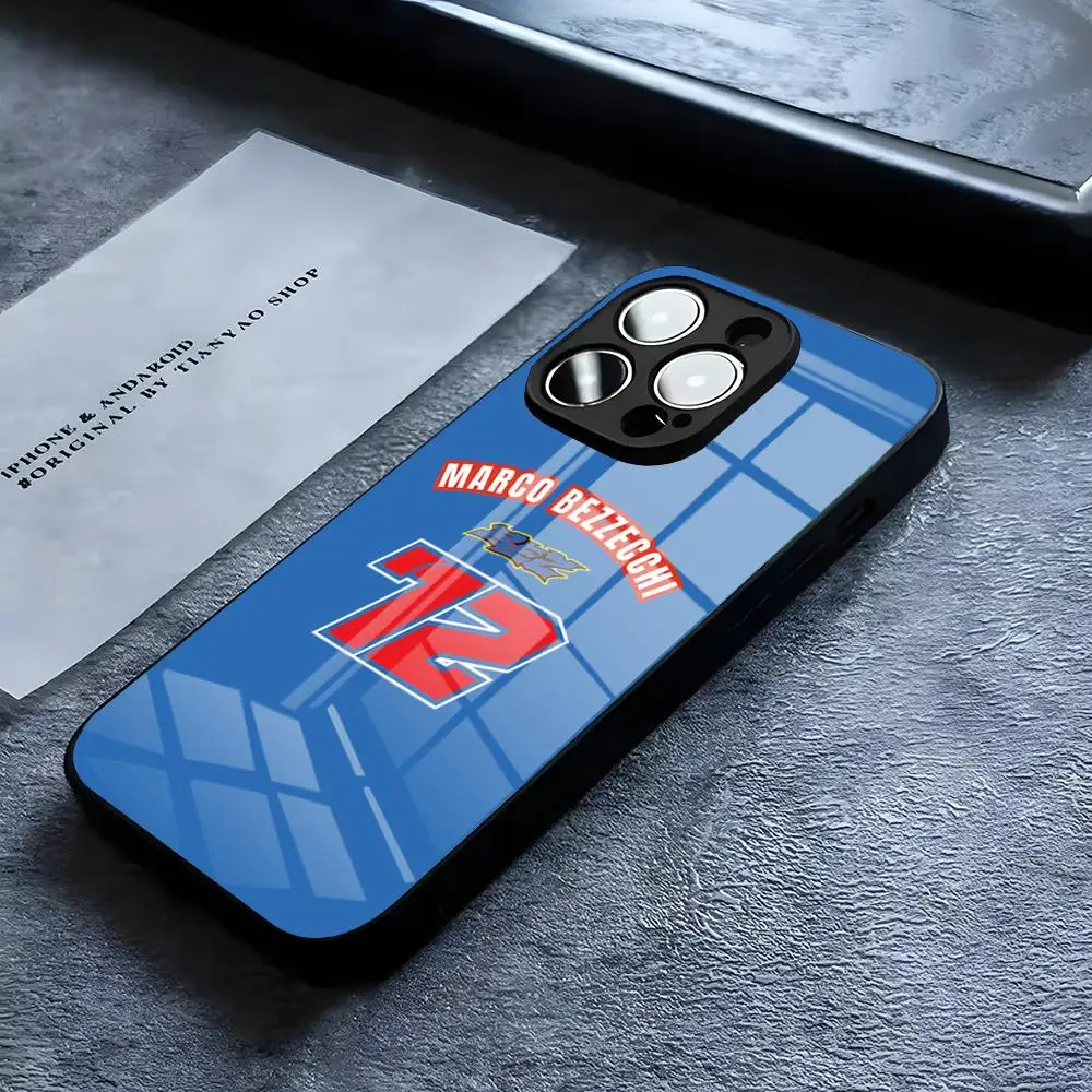 Marco Bezzecchi 72 Luxury Glass Design Phone Case