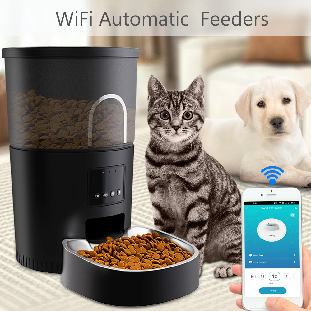 Tuya Smart Automatic Cat Feeders with App Control WiFi Timed