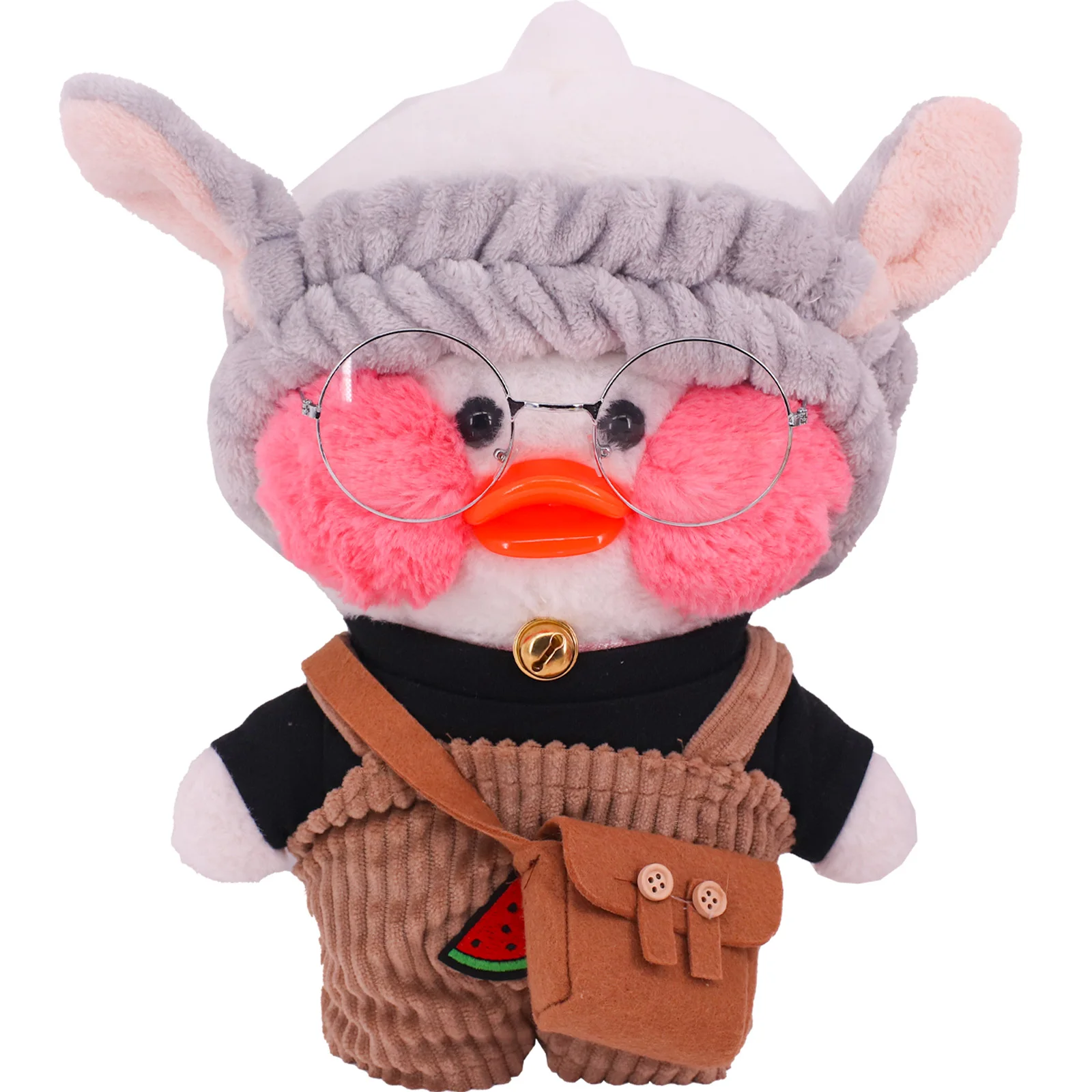 Lalafanfanの服黄色アヒル30センチメートルぬいぐるみセット半袖