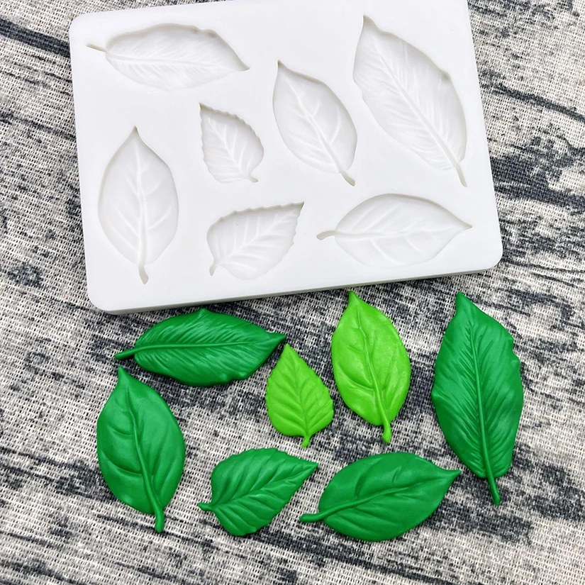 Leaf Silicone Mold for Sugarcraft Fondant Chocolate Cupcake Cake Baking Moulds Dessert ... - SKU LSM00906 - UGI Packaging