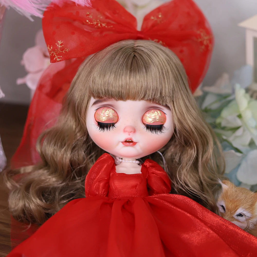 

Костюм Куклы Blyth ICY DBS, 1/6, bjd, белая королева, корона, юбка, бант, платье принцессы, набор игрушек для девочек SD