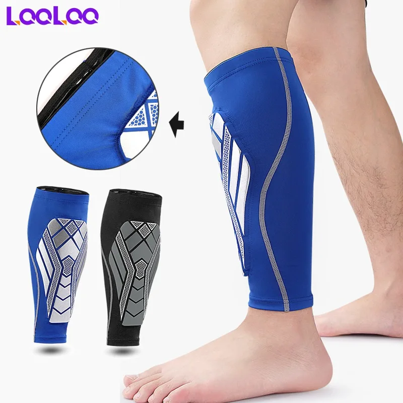 Soccer Shin Guards 1Pcs for Men and Women Mini Shin Guard for Football Basketball Leg Sleeves with EVA Running Cycling shin guard pads soccer shin guards