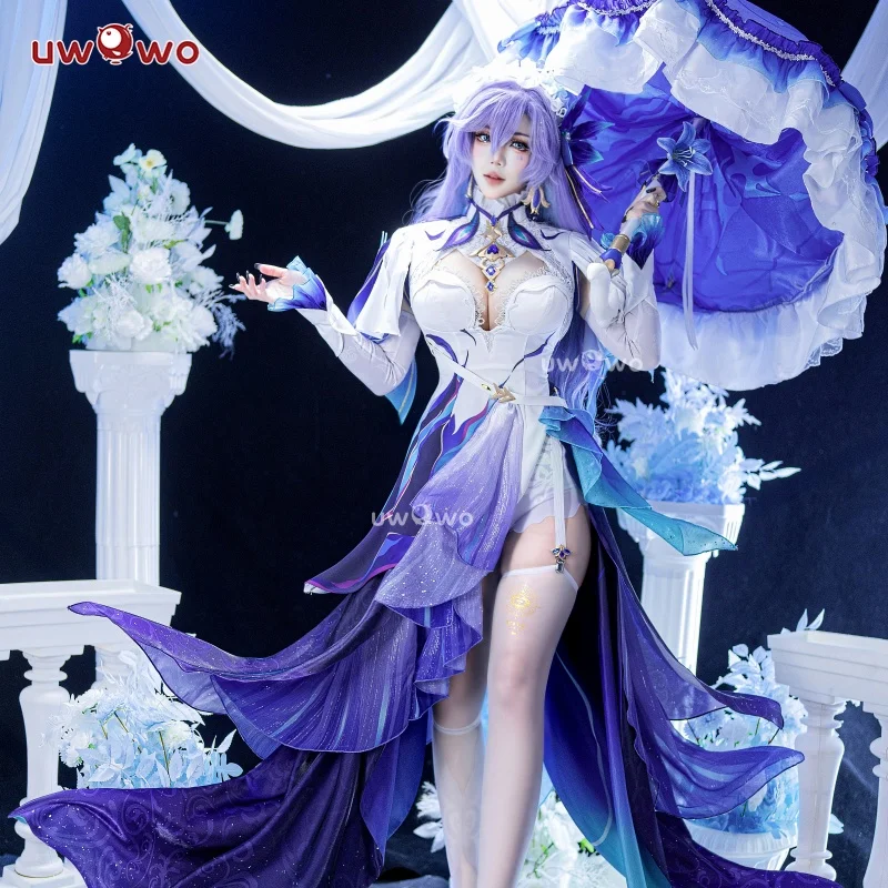 DISPONIBILE UWOWO Costume Cosplay Cantarella dal Gioco Wuthering Waves, Costume da Medusa Cantarella con Ombrello, Costume di Halloween