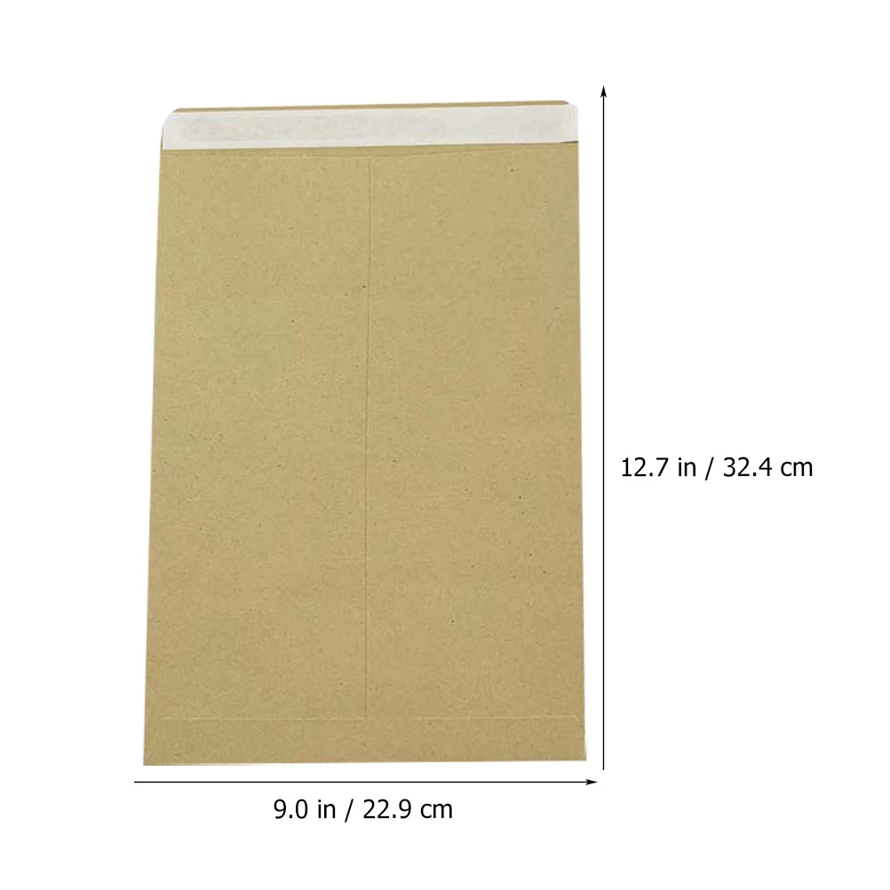 Convenient Envelopes Self-adhesive Storage Bags C4 File Bags Postcard Card Bag Gifts Envelopes Sealing Stickers 25Pcs